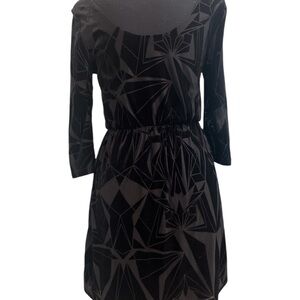 Everly Black Sheath Dress Long Sleeve Scoop Neck